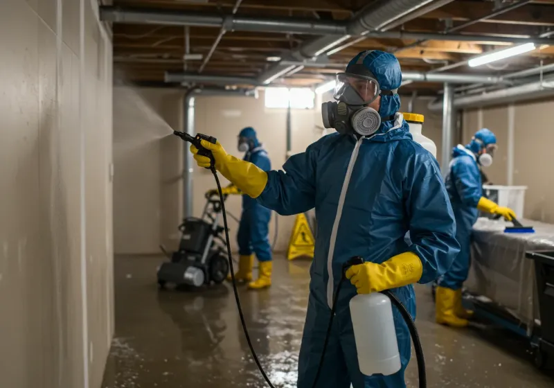 Basement Sanitization and Antimicrobial Treatment process in Aurora, UT